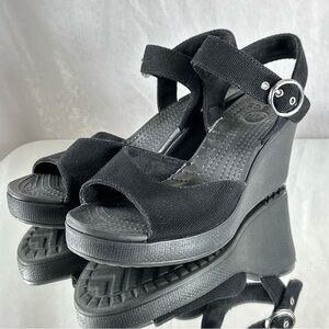 Crocs Hanalei Wedge Ankle Strap Sandal -8
